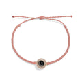 Personalized Pavé Circle Photo Bracelet