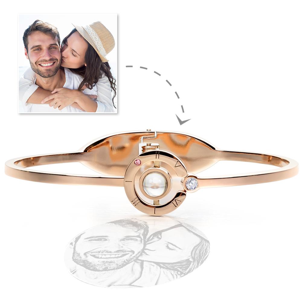 Projection Photo Bracelet Silver, Best Gift