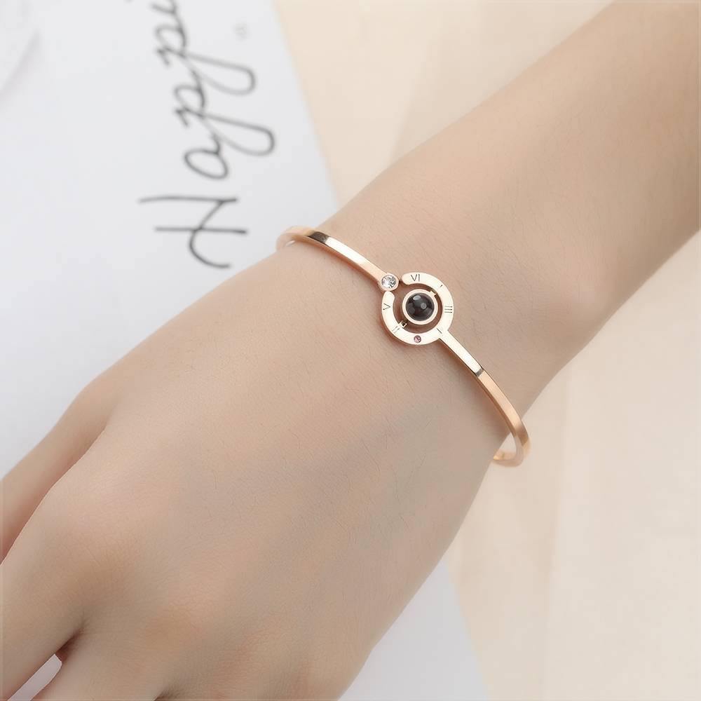 Photo Bracelet Projection Rose Gold