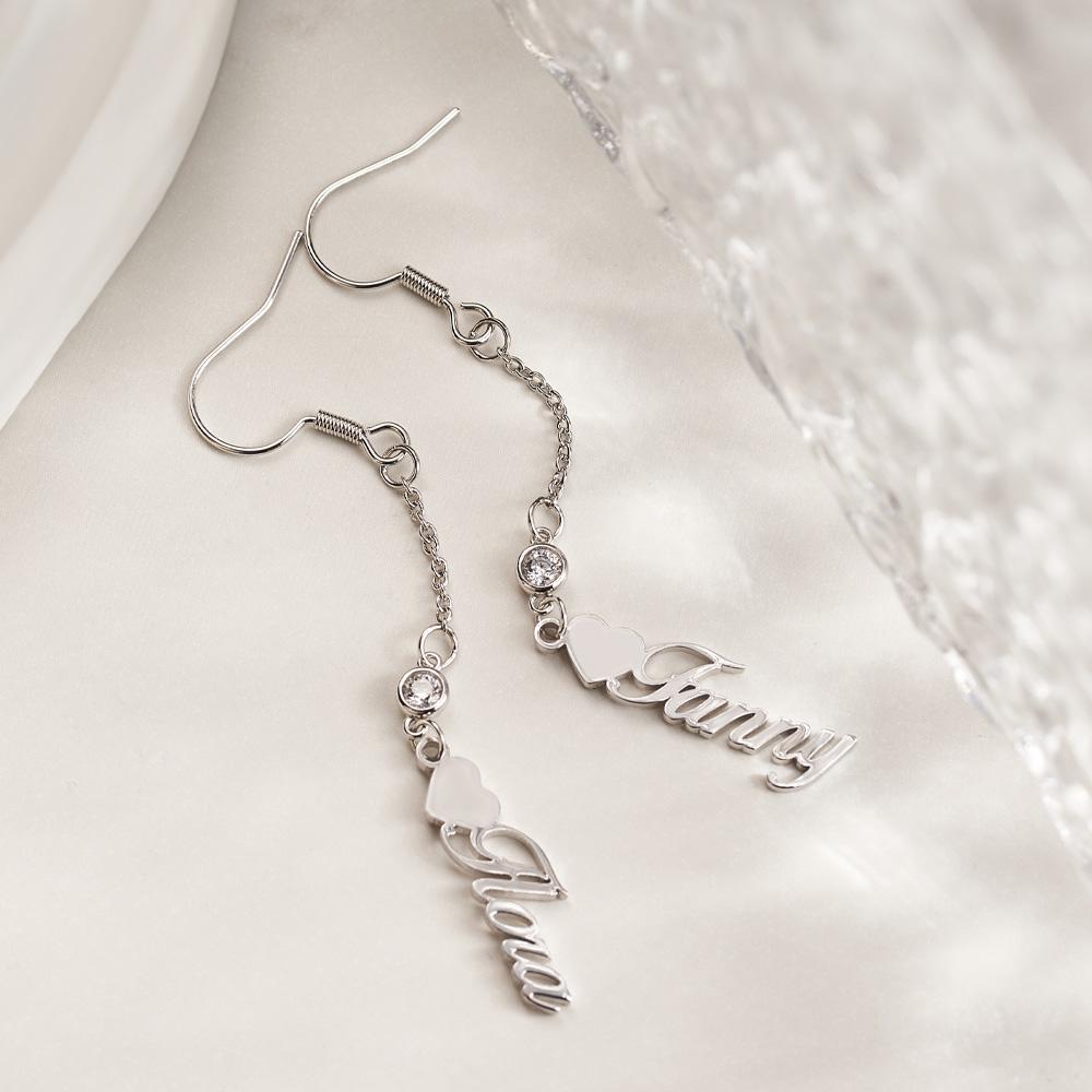 I am Special Name Earrings with Heart Eye Catching Dangle Earrings