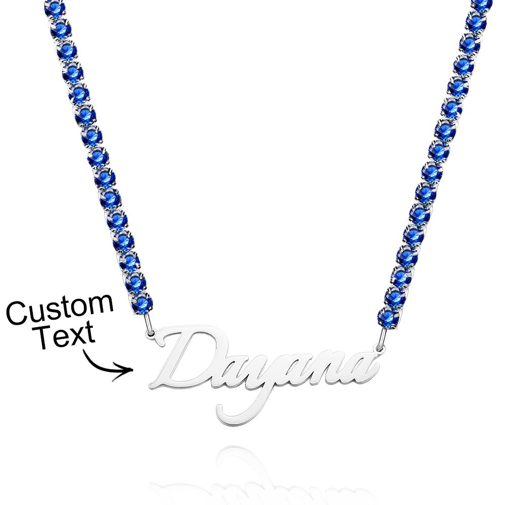Custom Name Necklace Tennis Chain Fashion Gift
