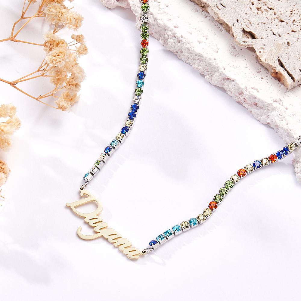 Custom Name Necklace Tennis Chain Fashion Gift