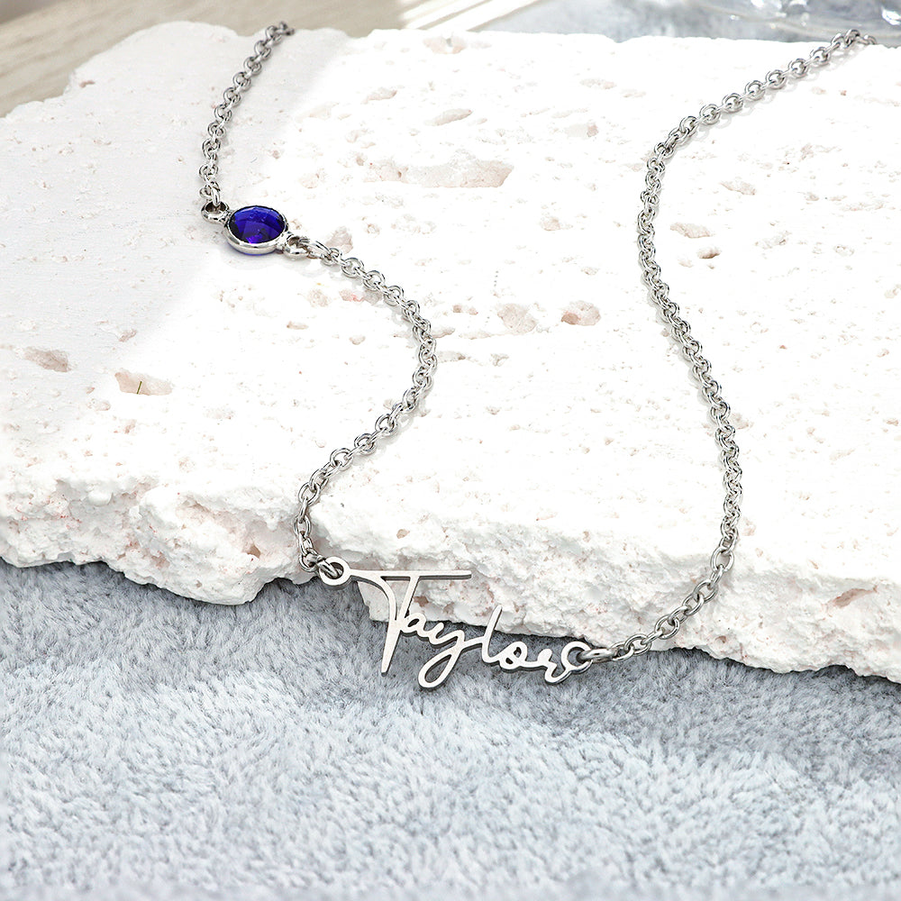 Custom Name Necklace with Diamonds Fashion Necklace for Her