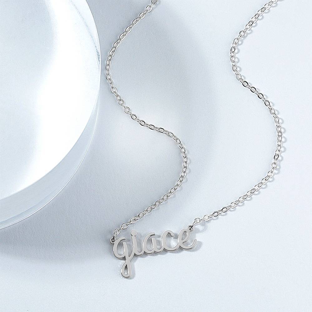 Custom Name Necklace, Lower Case Letter Necklace