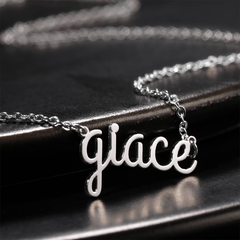 Custom Name Necklace, Lower Case Letter Necklace
