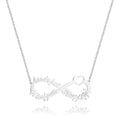 Silver Infinity Three Name Necklace