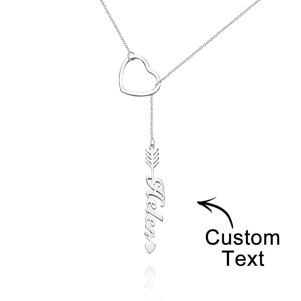 "Out Of Love" Personalized Name Necklace With Heart Perfect Gift for Birthdays Weddings