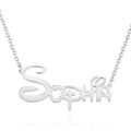 Personalized Name Necklace Special Font Custom Name Necklace Sidney Style Name Gift Silver Gift For Her