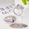Custom Photo Projection Ring Adjustable Ring for Girlfriend Personalized Couples Statement Ring Wedding Jewelry Anniversary Gift