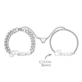 Custom Name Couple Bracelet Magnetic Heart Gift for Lover