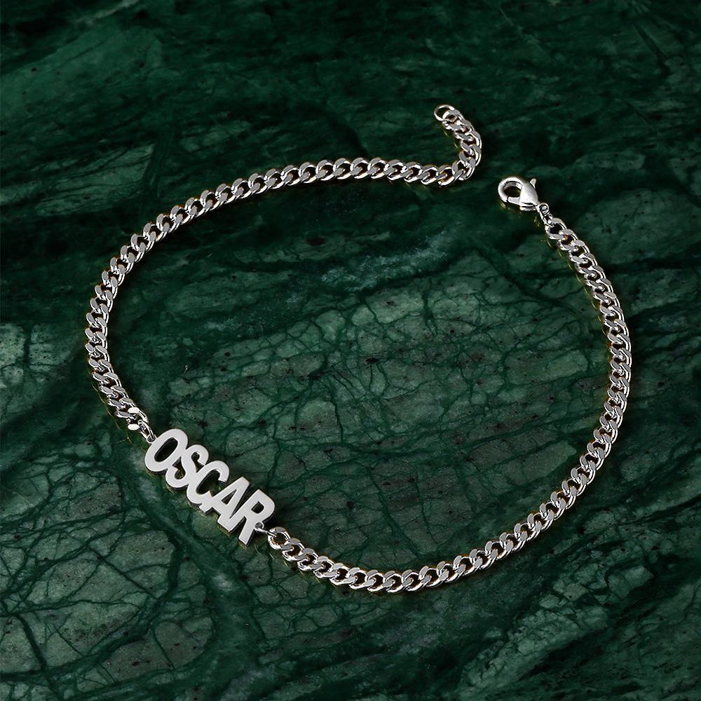 Men's Bracelet Dainty Name Bracelet Hypoallergenic Gift for Husband