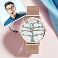 Name Watch Women's Rose Gold Alloy Bracelet Watch 36mm  (1-9 Names)