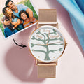 Custom Name Watch Women's Rose Gold Alloy Bracelet Watch 36mm  Best Gifts (1-9 Names)