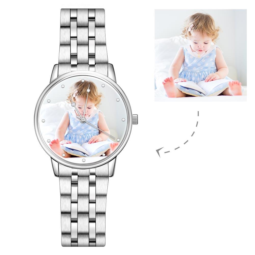 Unisex Couple Custom Photo Watch 40mm/1.57in Diameter Case