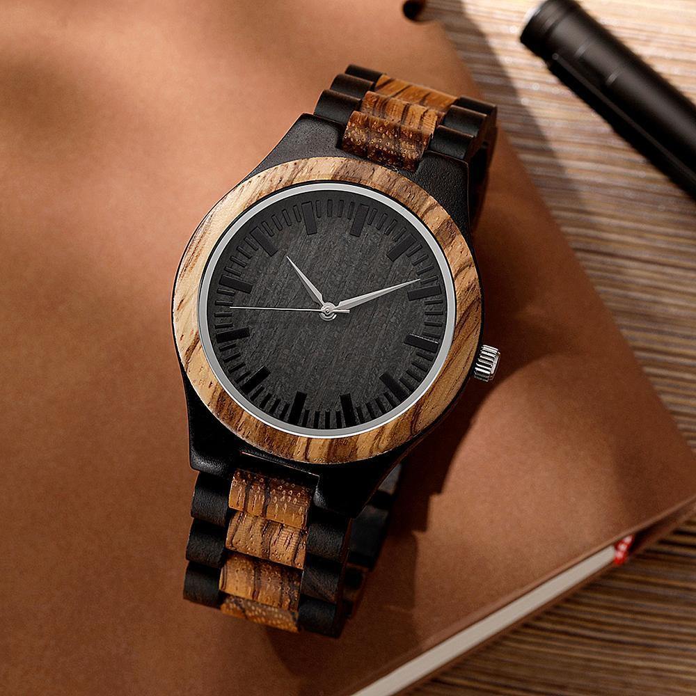 Personalized Engraved Watch Wooden Watch for Father