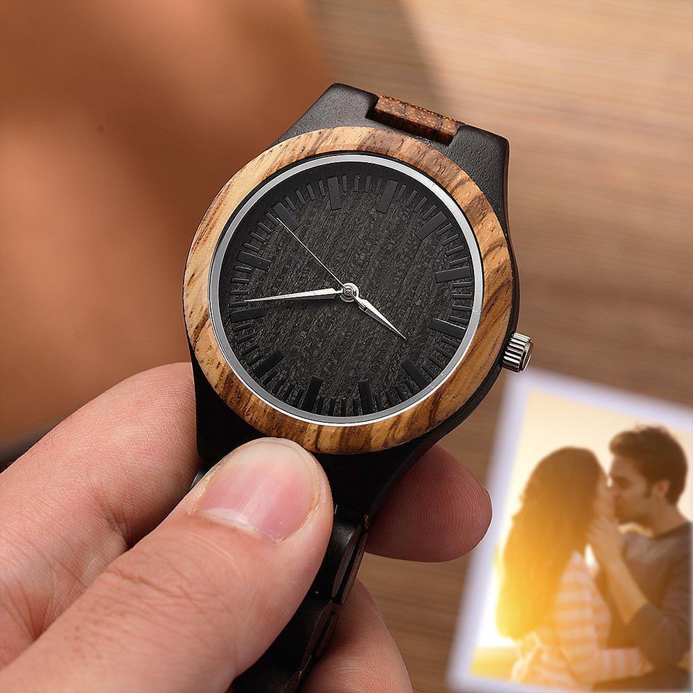 Personalized Engraved Watch Wooden Watch for Father