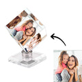 Custom Crystal Photo Frame Rubic's Cube Keepsake Gift 60mm