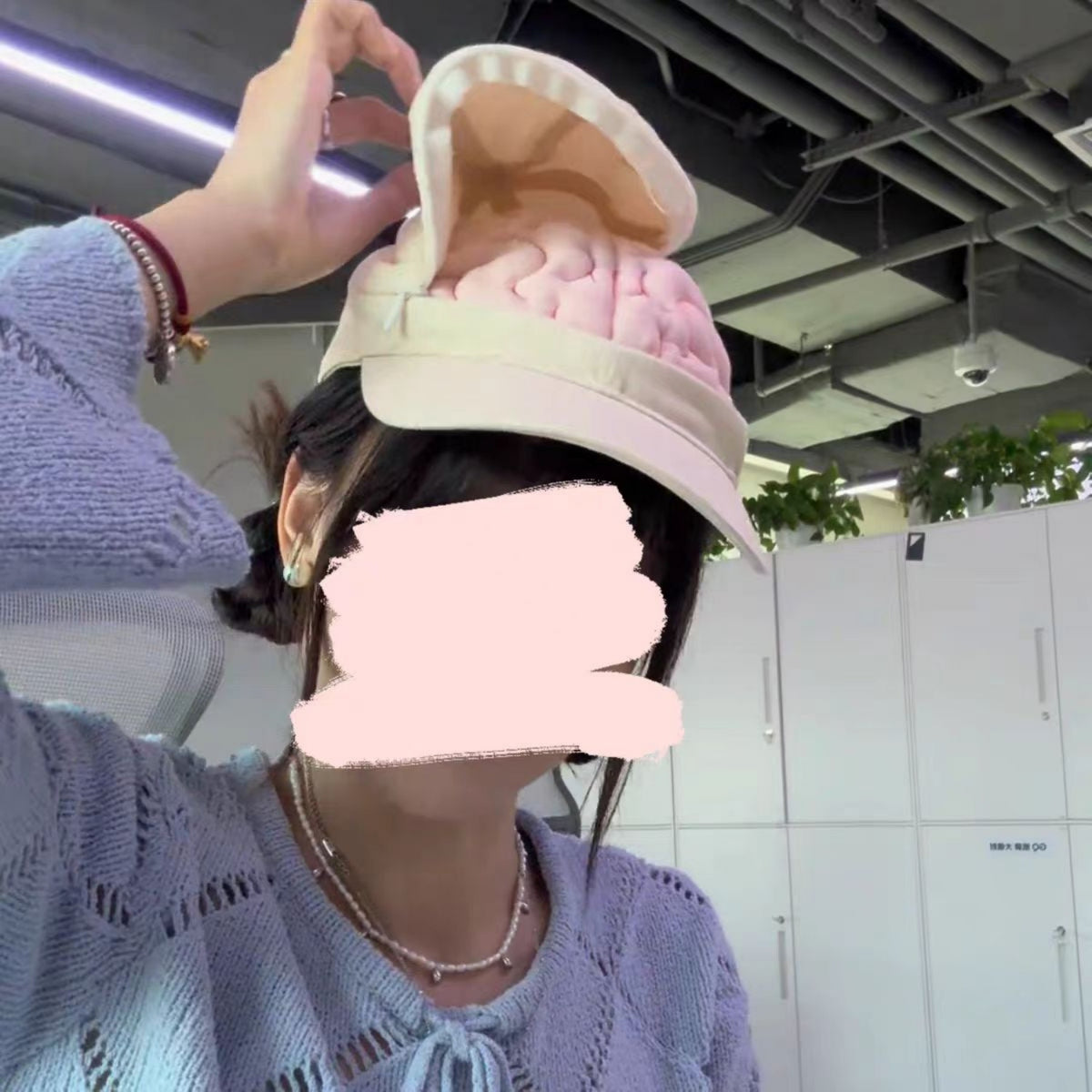 Brain Cap Can Be Opened And Closed Sun Hat Cute And Funny Hat Gifts for Friends Funny Gifts