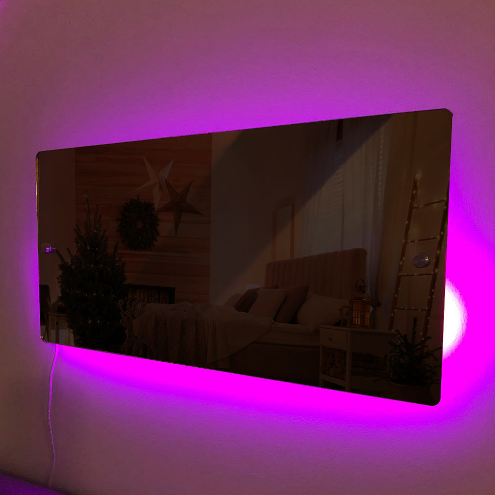 Colorful LED Mirror Light Marquee Christmas Gift for Bedroom for Kids