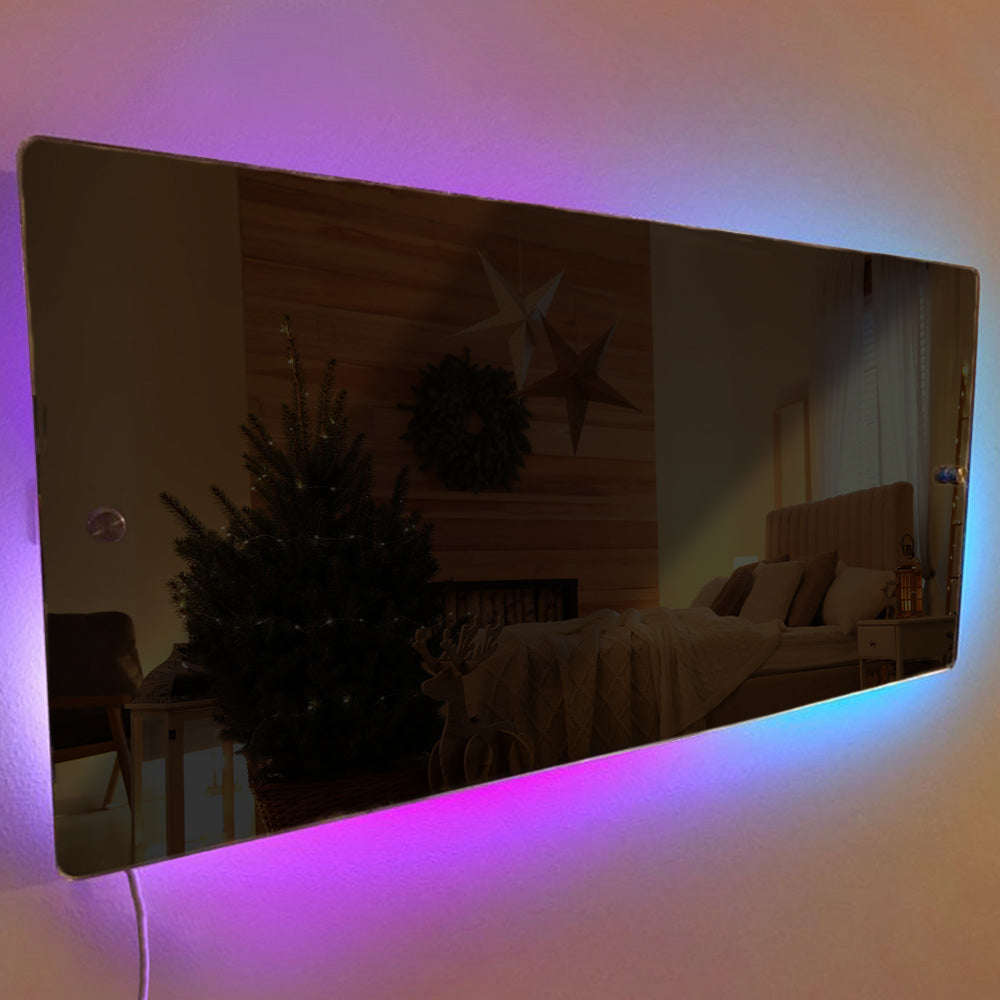 Colorful LED Mirror Light Marquee Christmas Gift for Bedroom for Kids