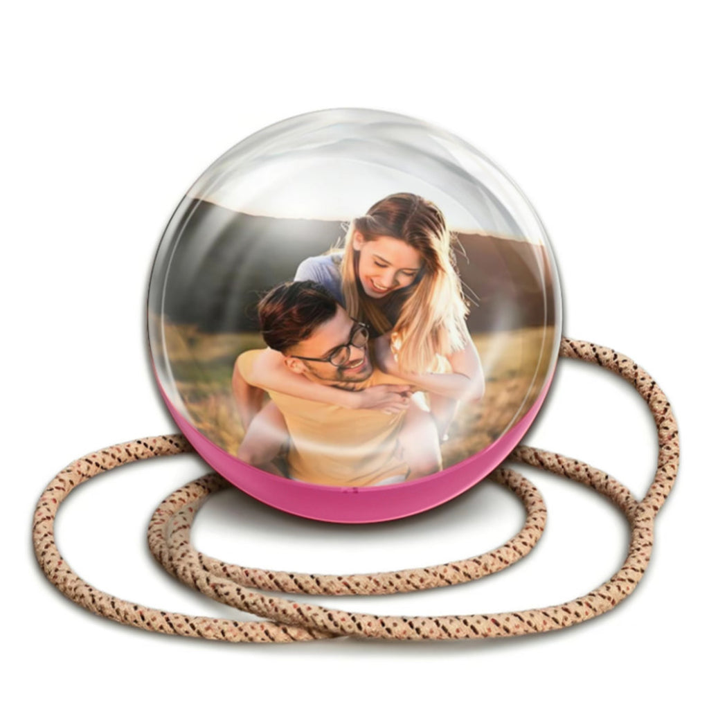 2.7inch Crystal Ball with Electronic Display DIY Video Import Possible Unique Gift for Home & Office Light-Up Sphere Anniversary Gift