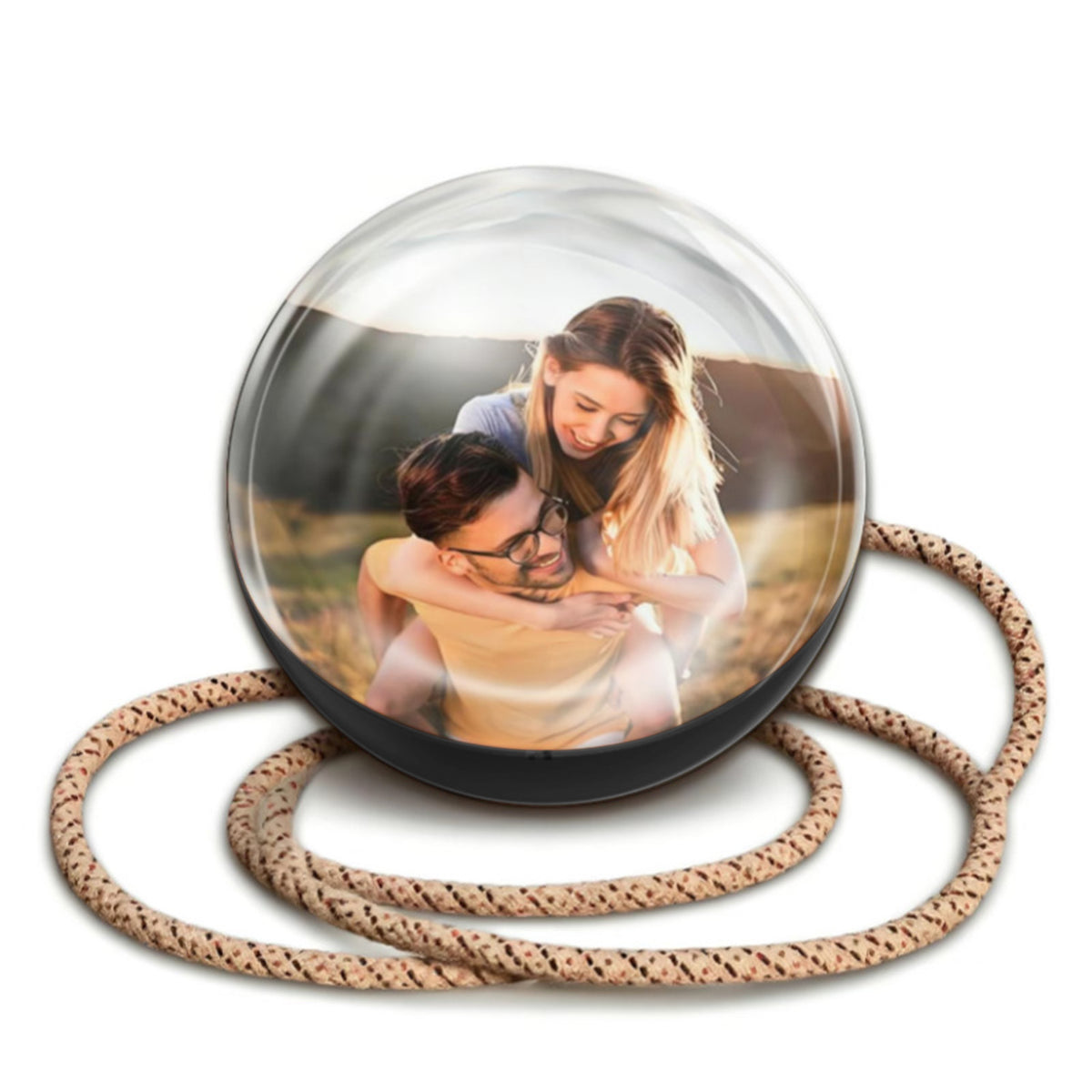 2.7inch Crystal Ball with Electronic Display DIY Video Import Possible Unique Gift for Home & Office Light-Up Sphere Anniversary Gift
