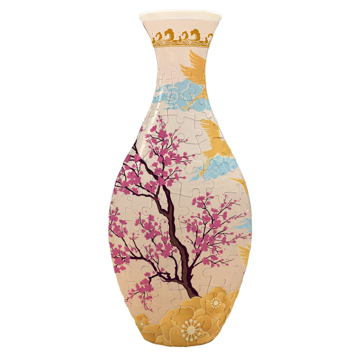 3D Puzzle Planter Vase for Home Decoration 160 Pieces DIY Flower Vase Perfect Housewarming Gift
