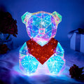 Galaxy Led Bear Holographic Iridescent Lights Glowing Galaxy Bear Valentine's Day Gift