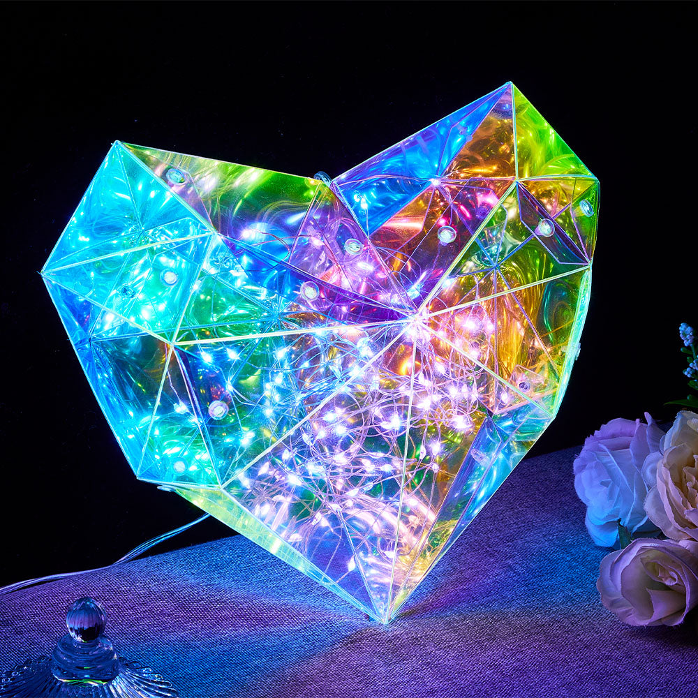 Galaxy Led Heart Light Glowing Galaxy Love Valentine's Day Gift