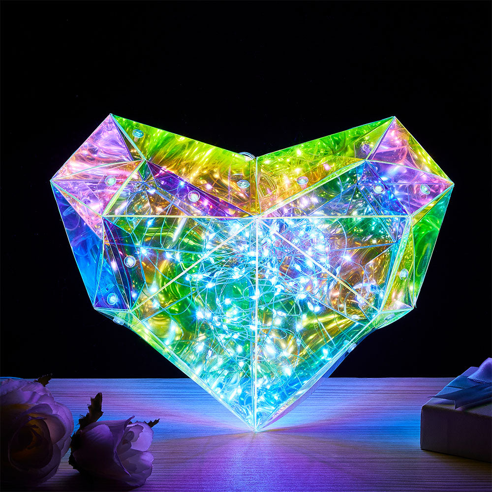 Galaxy Led Heart Light Glowing Galaxy Love Valentine's Day Gift