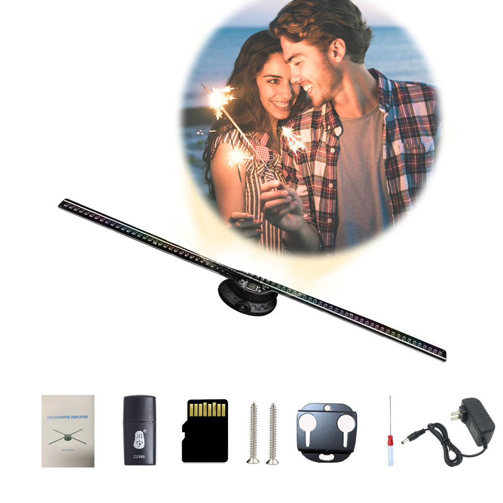 3D Holographic LED Fan Screen Hd Version Naked Eye 3d Home Decor Billboards