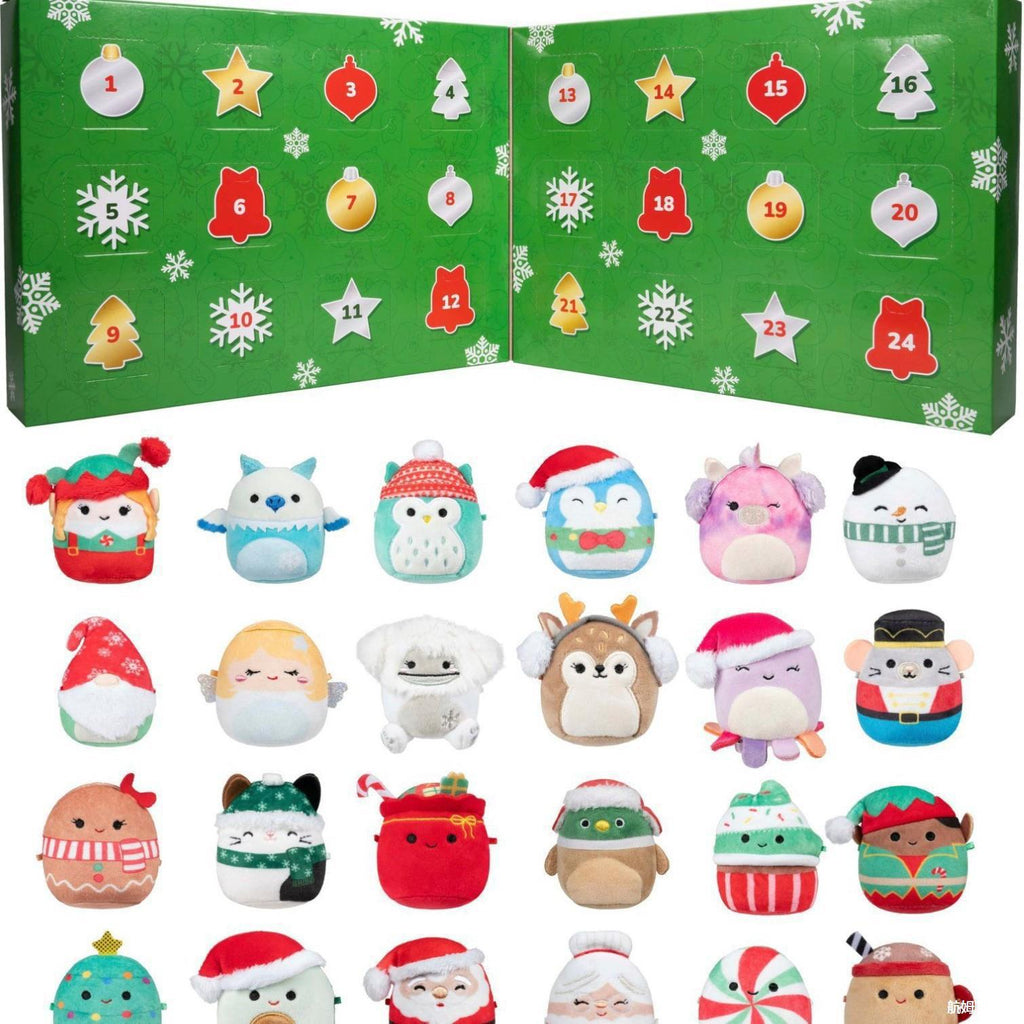 Doll Advent Calendar 2025 for Kids Christmas Countdown Calendar 24 Mini Dolls Plush or PVC Toys Gift for Children