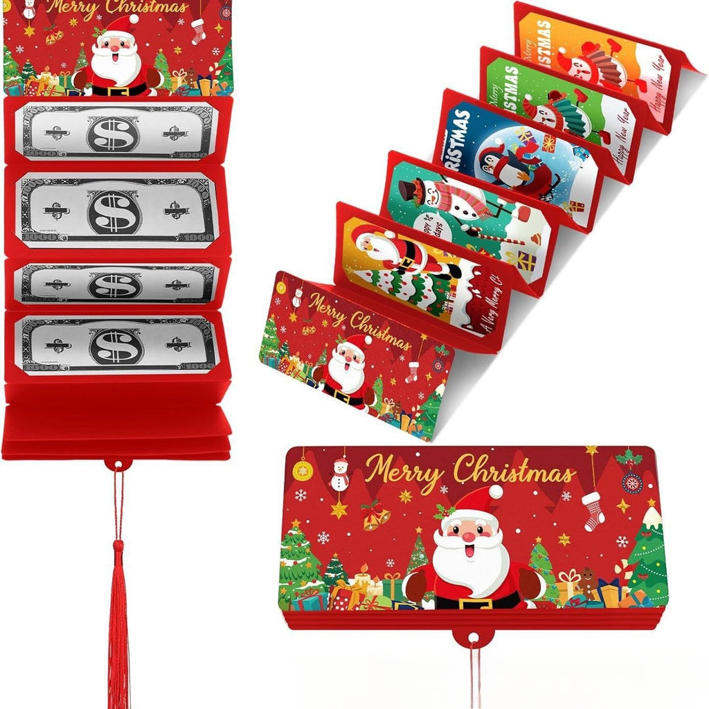 Christmas Money Box – Santa Dollar Surprise Gift Box for Holiday Party & Cash Gift Exchange