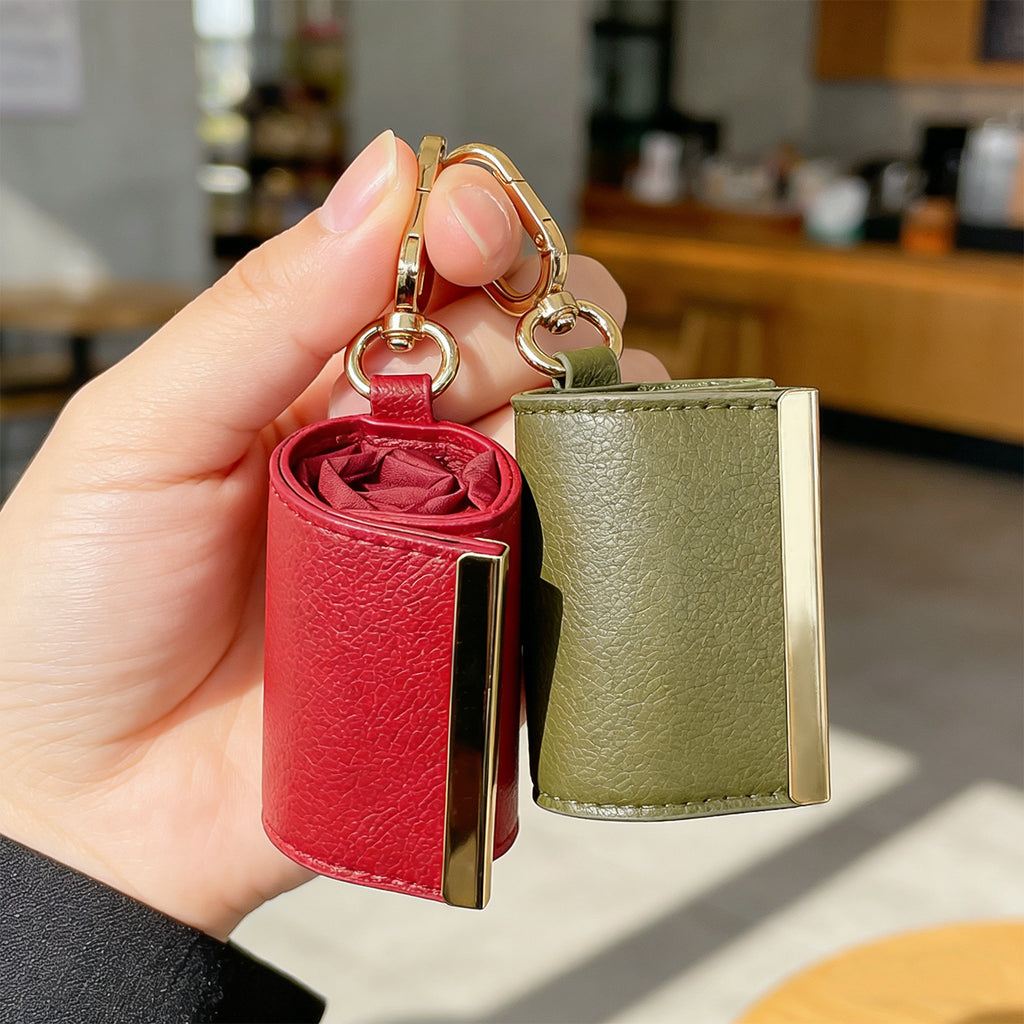 Foldable Tote Bag Keychain Reusable Eco Shopping Bag, Compact & Portable Travel Accessory