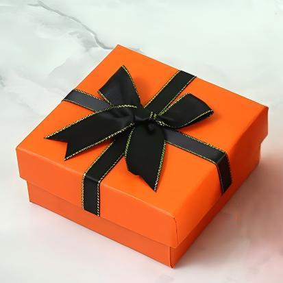 Orange Square Gift Box 9*9*4cm