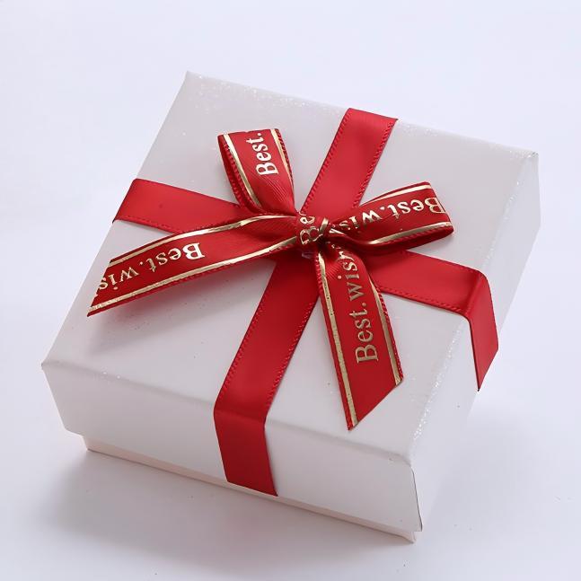 Pearlescent White Square Gift Box 9*9*4cm