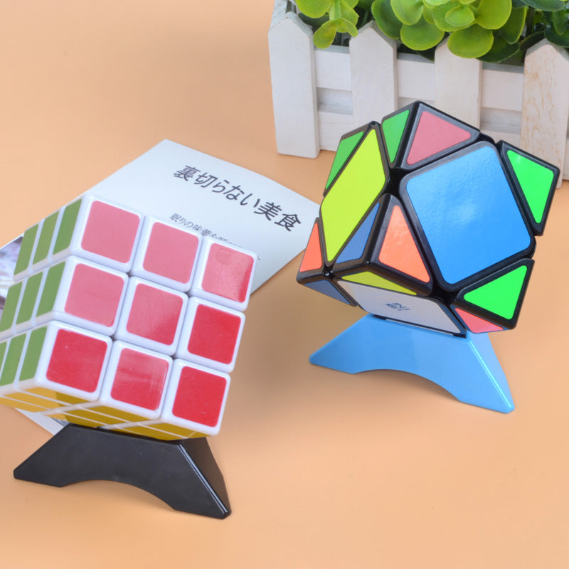 Rubic's Cube Multicolour Base Display Stand Triangle Magic Cube Holder Frame Accessories