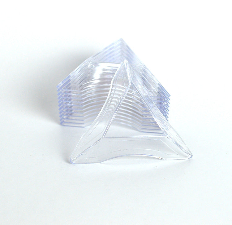 Rubic's Cube Transparent Base Display Stand Triangle Clear Magic Cube Holder Frame Accessories