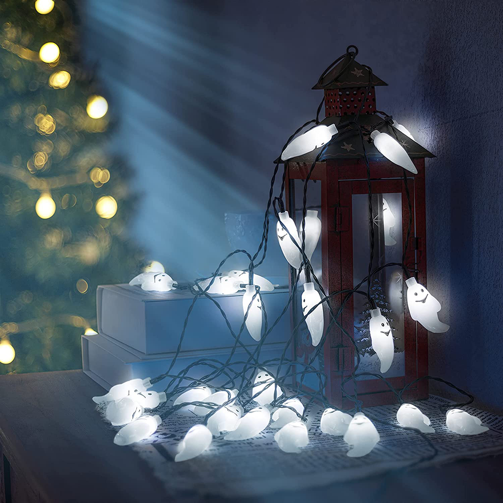 3 Lighting Colors Halloween Decorative String Lights for Halloween Theme Party Indoor Outdoor Decorations
