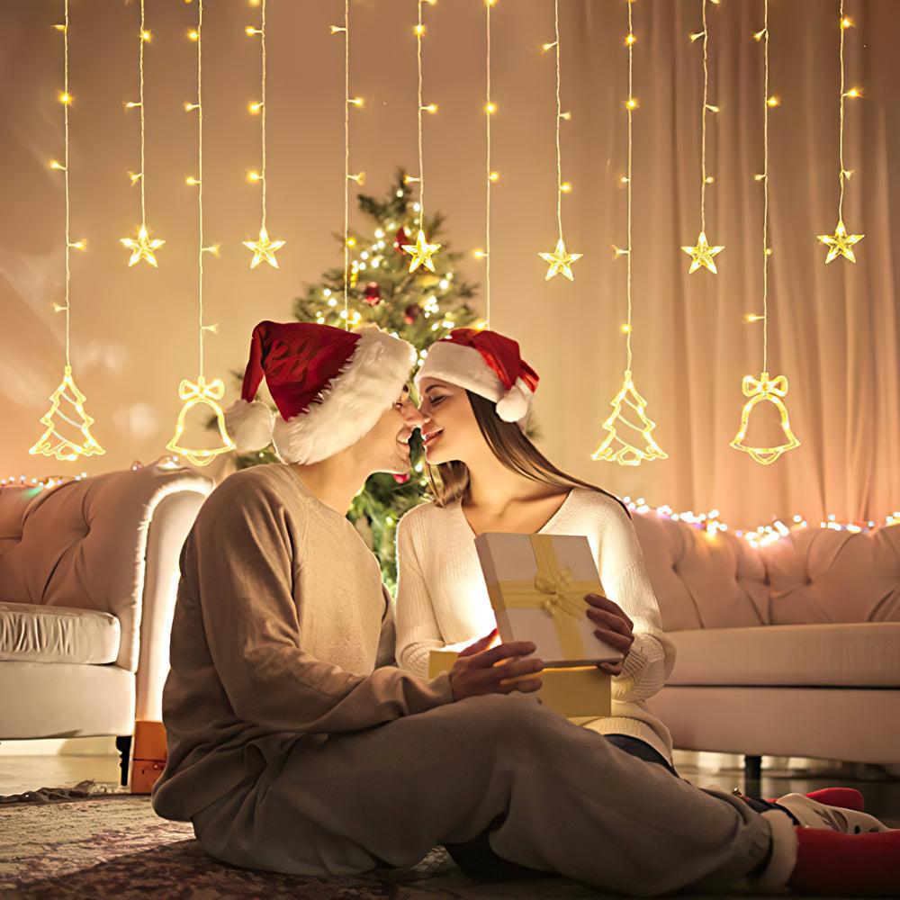 Christmas Decoration String Lights Christmas Hanging Ornaments for Indoor Outdoor Holiday Christmas New Year Party Decorations