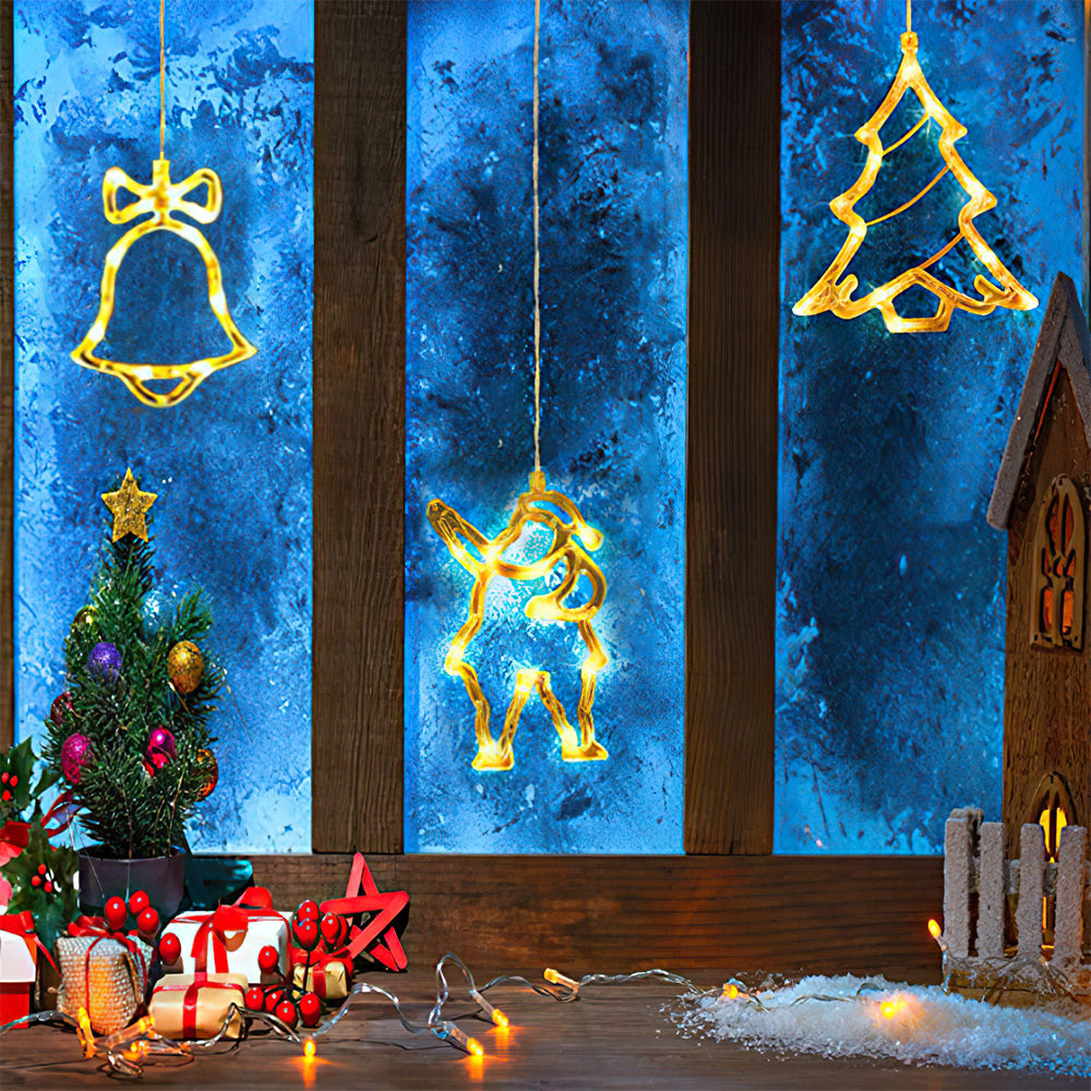Christmas Decoration String Lights Christmas Hanging Ornaments for Indoor Outdoor Holiday Christmas New Year Party Decorations