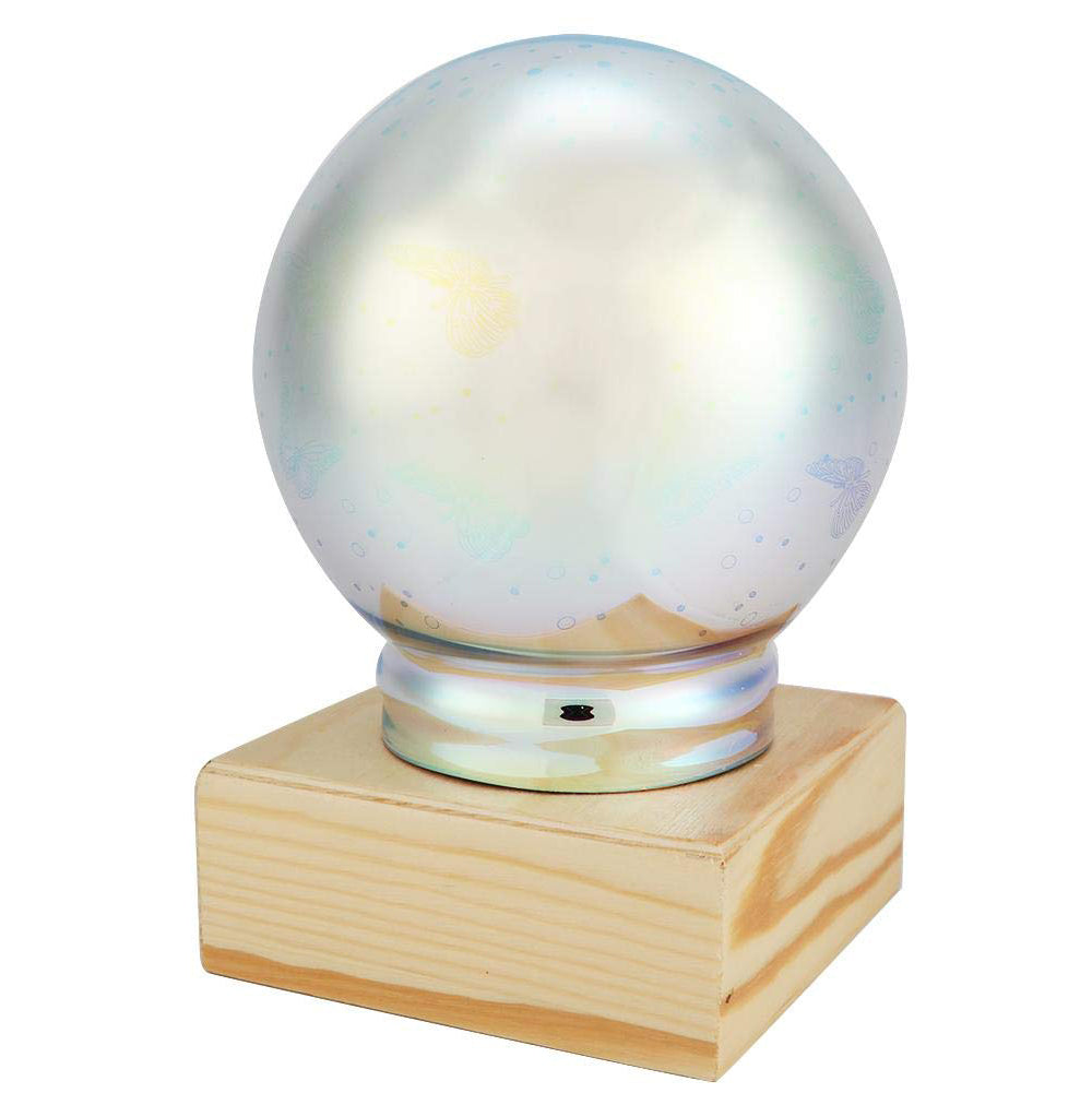 3D Firework Night Light Projector Lamp Magic Crystal Glass Ball Light