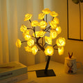LED Simulation Flower Rose Tree Light Decorative Night Light Anniversary Gift for Lover - White