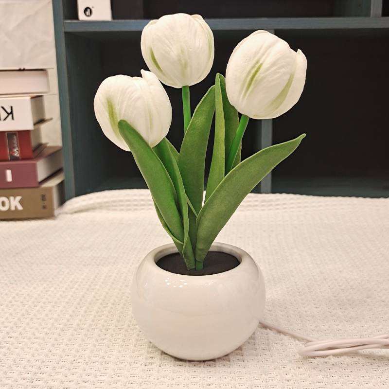 Tulip Flower Lamp Cute Flowers Night Light Home Decor Gifts for Mom