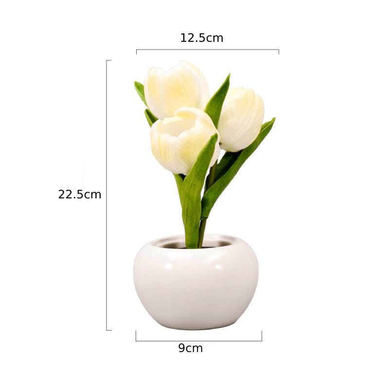 Tulip Flower Lamp Cute Flowers Night Light Home Decor Gifts for Mom