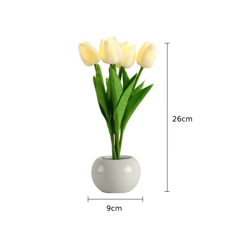 Tulip Flower Lamp Cute Flowers Night Light Home Decor Gifts for Mom
