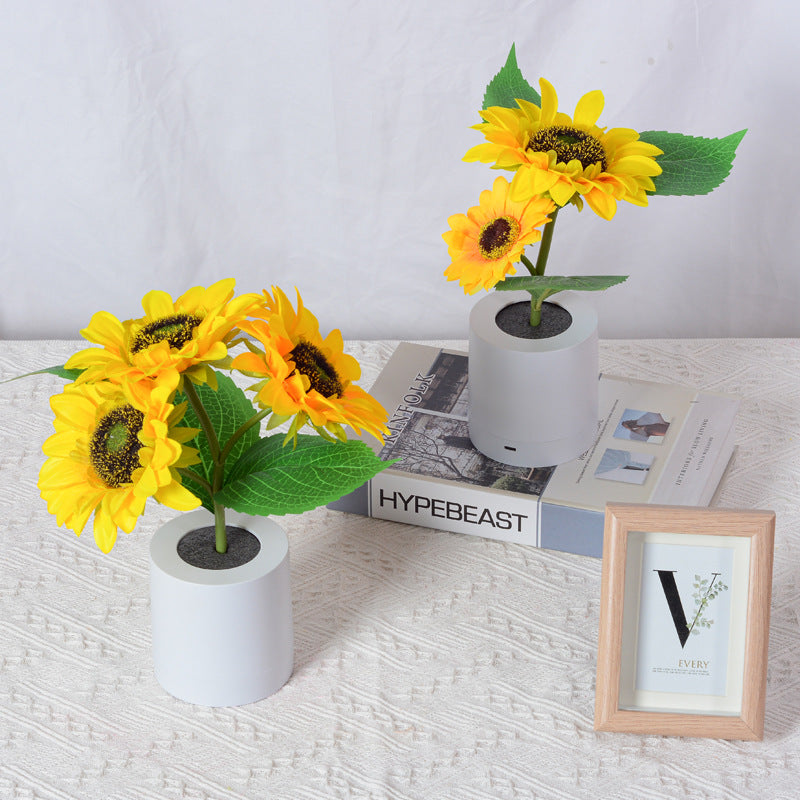 Sunflower Lamp Cute Flowers Night Light Table Room Home Decor Gifts for Mother's day