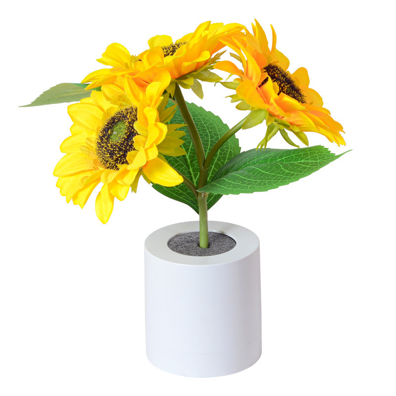 Sunflower Lamp Cute Flowers Night Light Table Room Home Decor Gifts for Mother's day