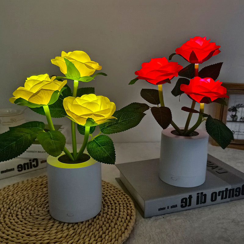 Flowers Table Lamp Rose Night Light Home Decor Gifts for Mother's Day