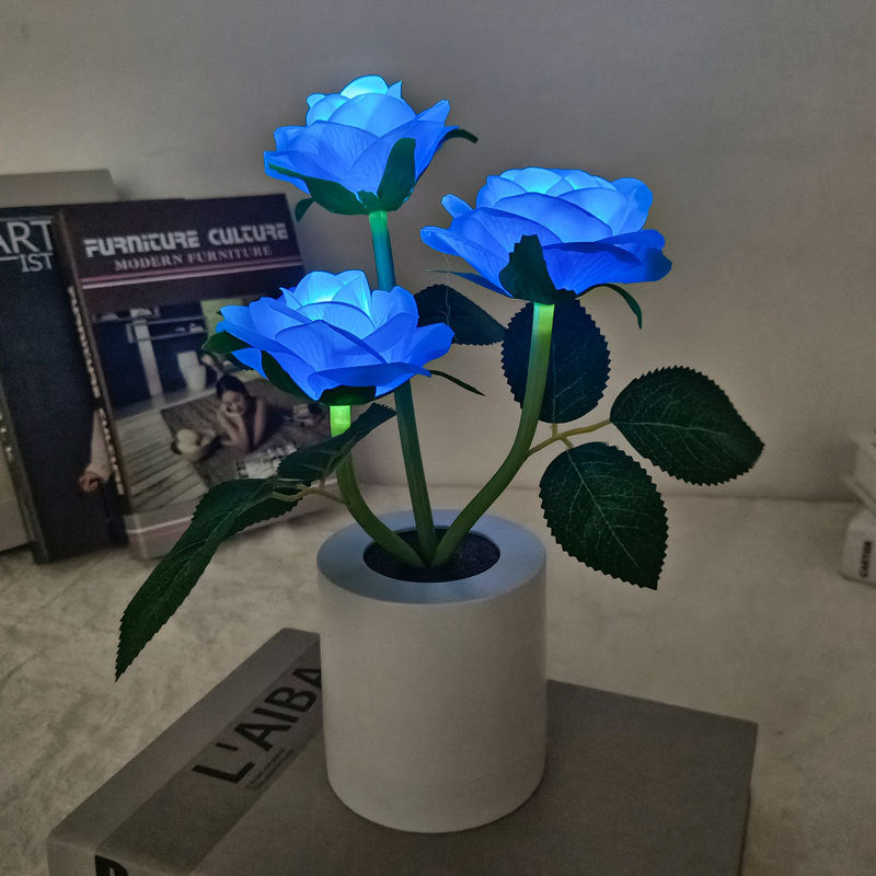 Flowers Table Lamp Rose Night Light Home Decor Gifts for Mother's Day